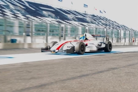 Praktikum cockpit der Formel Renault + Taufe steuerung F1 Dreilokal – Circuit de Barcelona-Catalunya